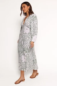Petal and Pup Women's Kolby Long Sleeve Midi Dress
