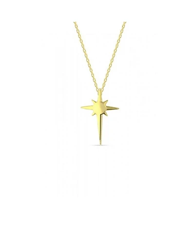 Spero London Single Star Necklace Sterling Silver