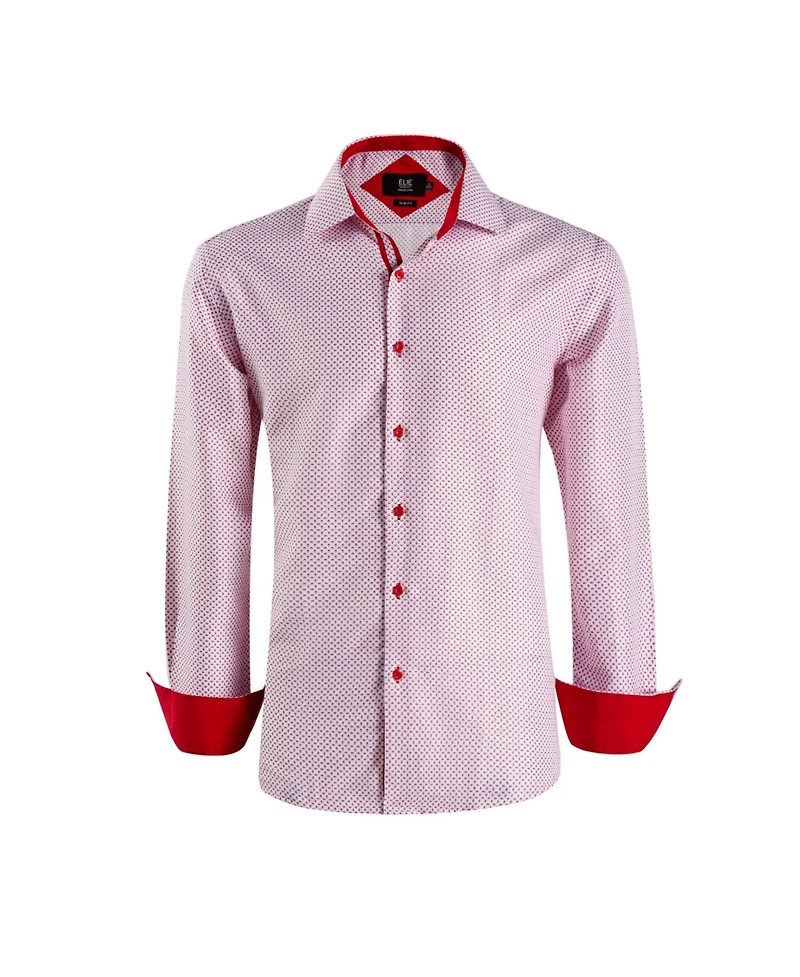Elie Balleh Big Boys Geometric Printed Slim Fit Shirt