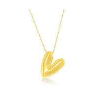Sterling Silver, Gold Plated Bubble Initial Necklace