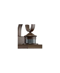John Timberland Deaver Modern Outdoor Wall Light Fixtures Set of 2 Bronze Motion Sensor Dusk to Dawn 15 1/4" Water Glass for Exterior