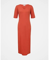 Celtic & Co. Women's Linen Blend Midi Dress