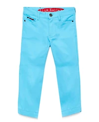 Elie Balleh Big Boys Aqua Slim Fit 5 Pocket Twill Pants