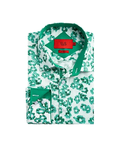 Elie Balleh Big Boys Slim Fit Floral Sport Button-Down Shirt