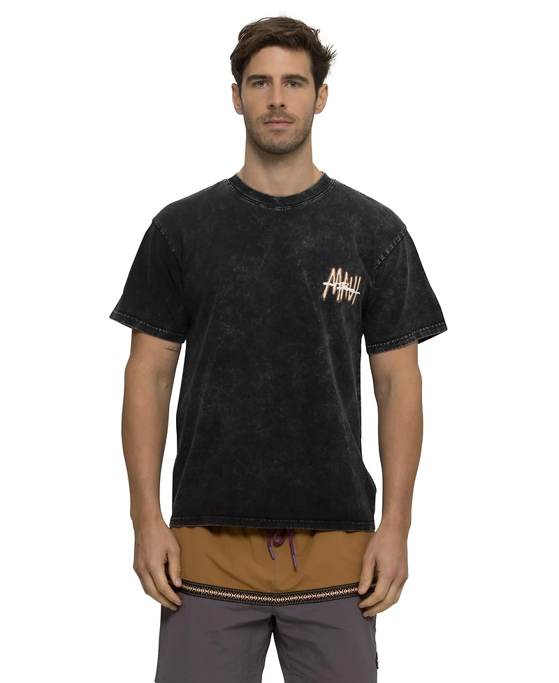 Maui and Sons Men's Tag Mineral Short Sleeve T-shirt