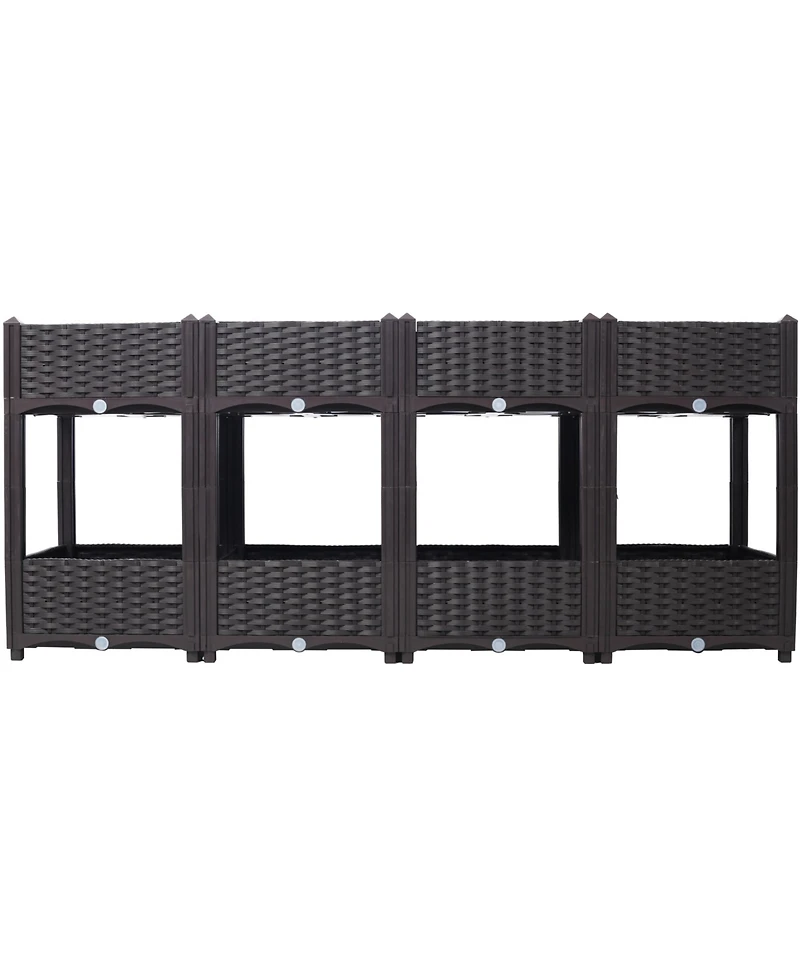 Streamdale Elevated Raised Garden Box, 63"x15.7"x27.7