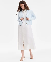 Charter Club Women's 100% Cashmere Cable-Knit Cropped Cardigan Sweater, Macy's Exclusive