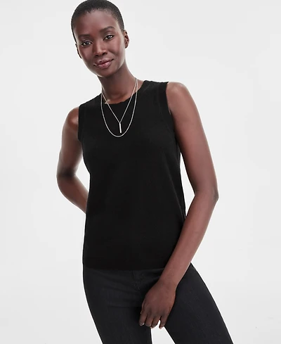 Charter Club Women's 100% Cashmere Sleeveless Crewneck Sweater, Macy's Exclusive