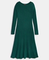 Charter Club Women's 100% Cashmere Ribbed Midi Sweater Dress, Macy's Exclusive