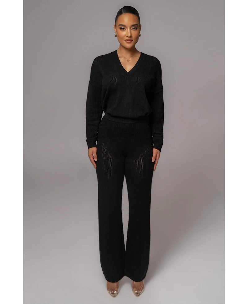 Jluxlabel Women's Fortuna Sweater Knit Pants