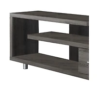 Wood Tv Stand with Open Shelving for Flat Screen TVs and Media Equipment