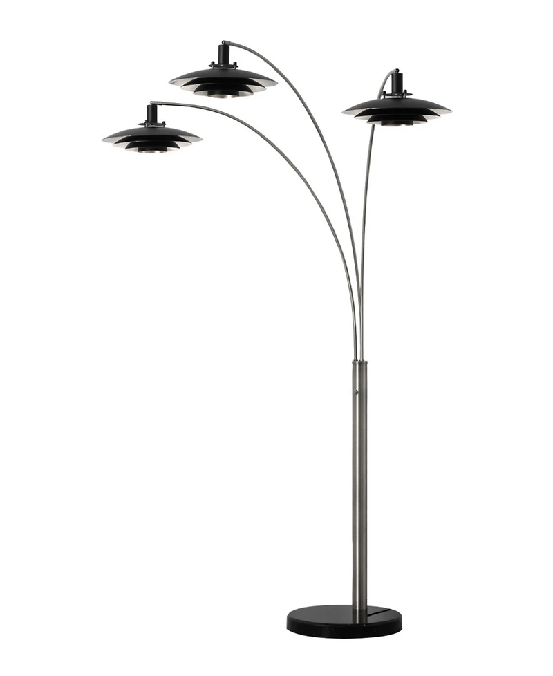 Nova of California 84" Metal Rancho Mirage 3 Light Arc Floor Lamp
