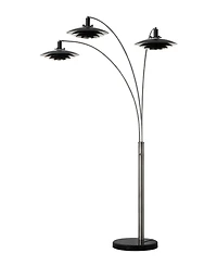 Nova of California 84" Metal Rancho Mirage 3 Light Arc Floor Lamp