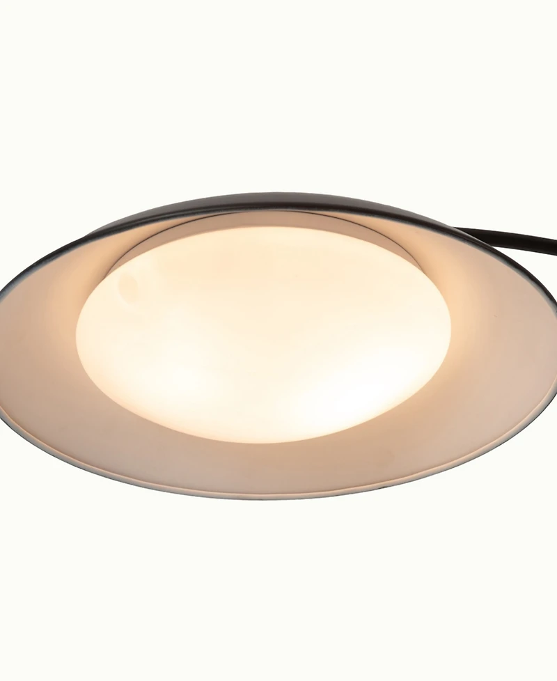 Nova of California 92" Metal Saucer 3 Light Arc Floor Lamp