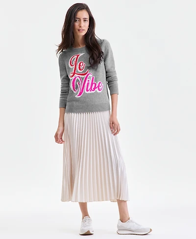 Charter Club Women's 100% Cashmere Le Vibe Chunky Crewneck Sweater, Macy's Exclusive