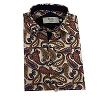 Elie Balleh Little Boys Royal Paisley Button-Down Slim Fit Shirt