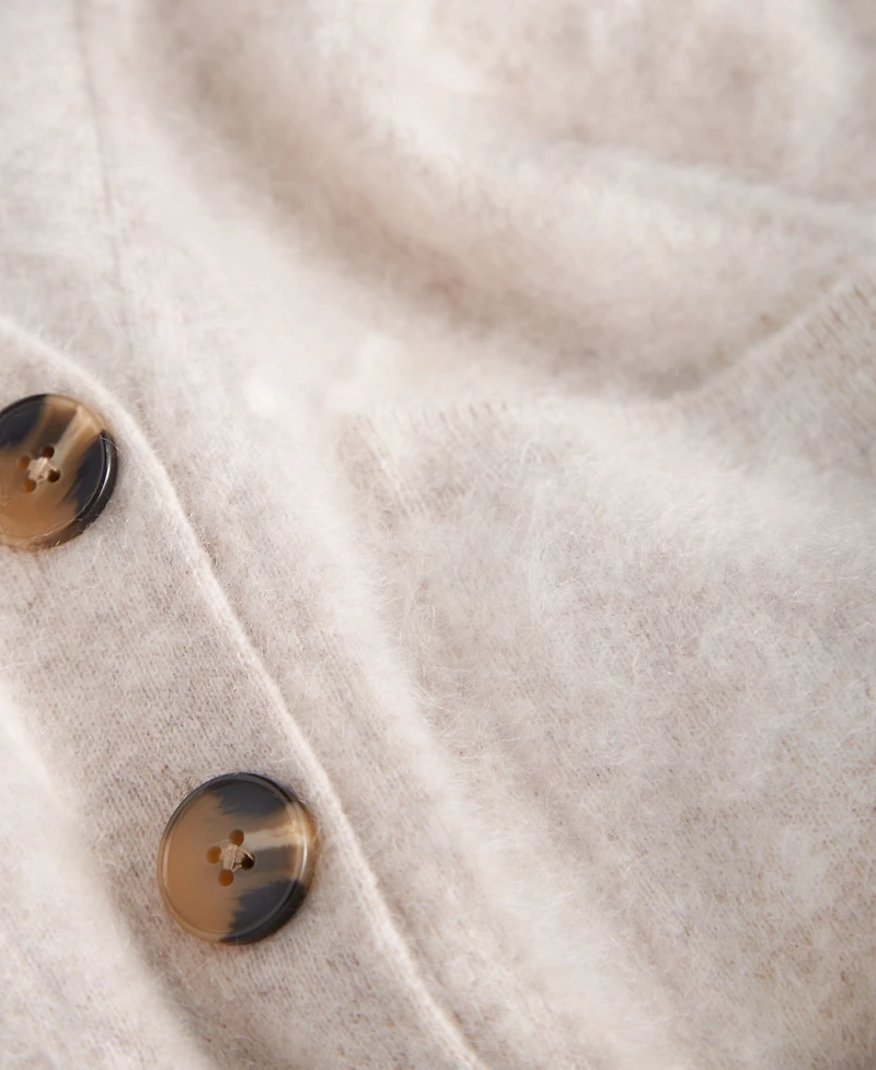 Charter Club Women's Brushed 100% Cashmere Boyfriend Cardigan, Macy's Exclusive