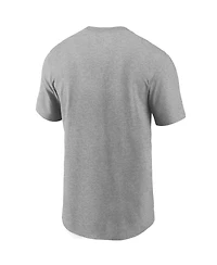 Nike Men's Heather Gray Cleveland Browns Essential Wordmark T-Shirt