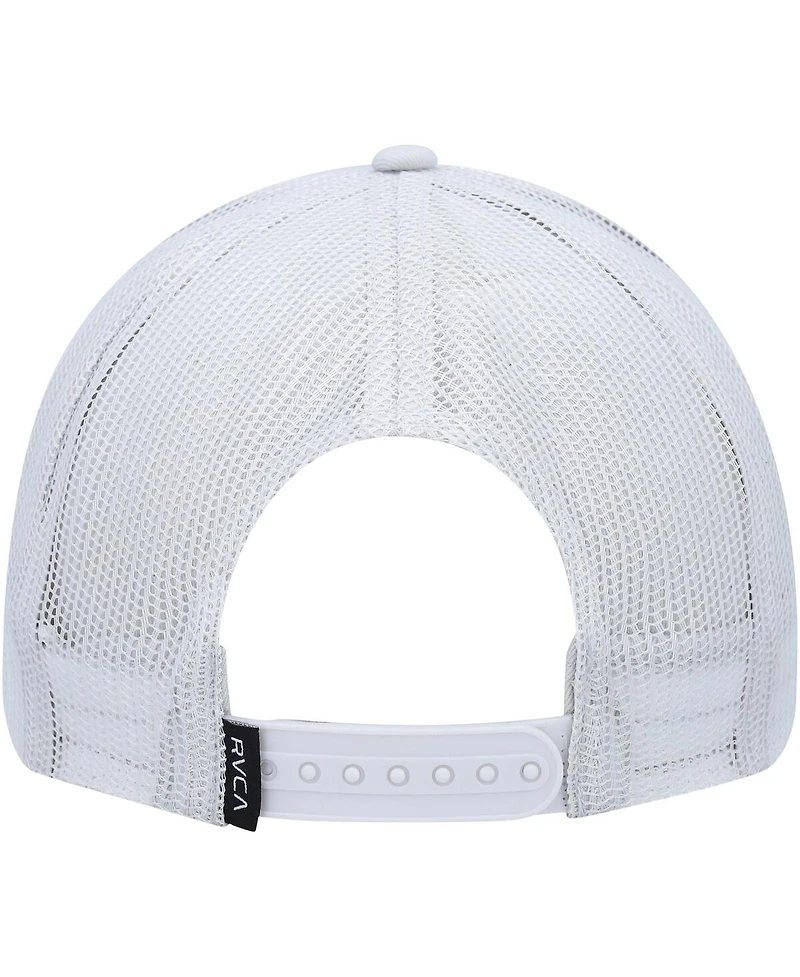 Rvca Women's Gray Wish You Were Here Foam Trucker Snapback Hat