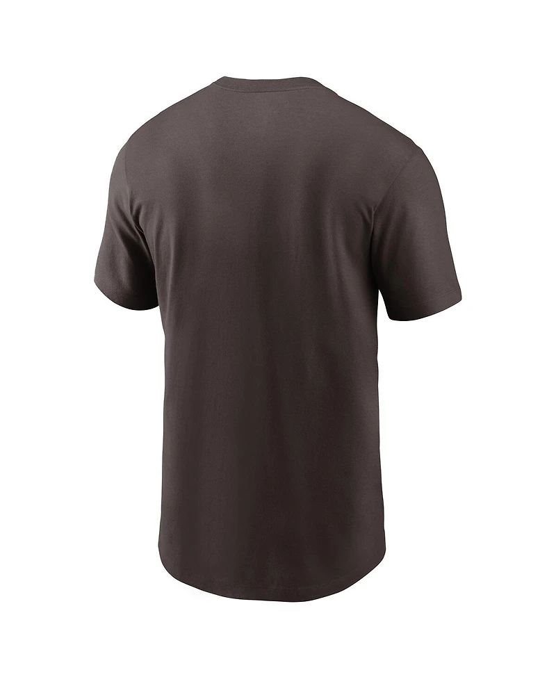 Nike Men's Cleveland Browns Primetime Wordmark Essential T-Shirt