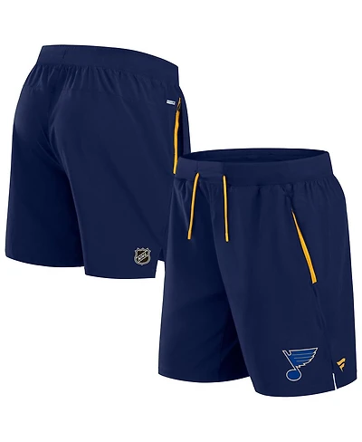 Fanatics Men's Navy St. Louis Blues Authentic Pro Rink Performance Shorts