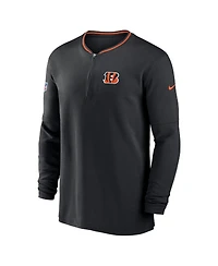 Nike Men's Black Cincinnati Bengals Coach Half-Zip Sweatshirt