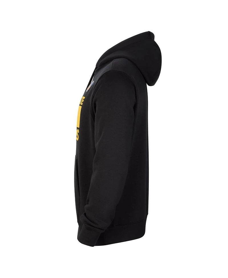 Nike Men's Black Golden State Warriors Courtside Club Pullover Hoodie