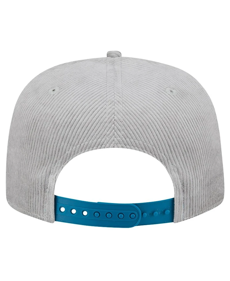 New Era Men's Gray Jacksonville Jaguars Corduroy Golfer Adjustable Hat