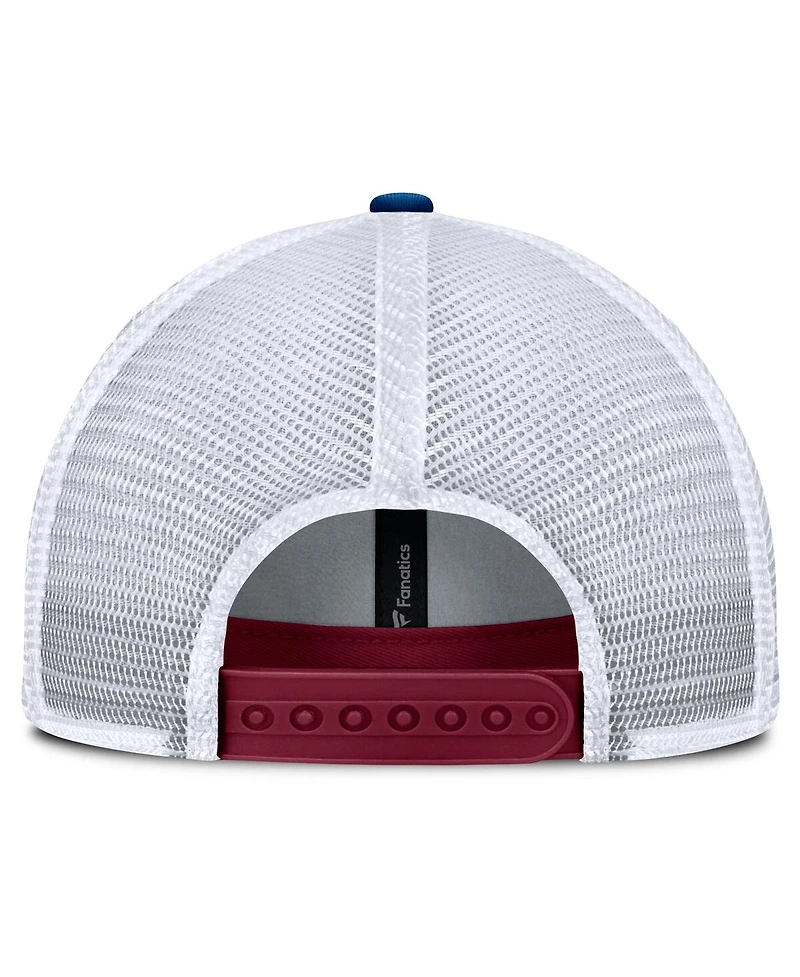 Fanatics Men's Burgundy Colorado Avalanche Fundamental One-Time Trucker Adjustable Hat