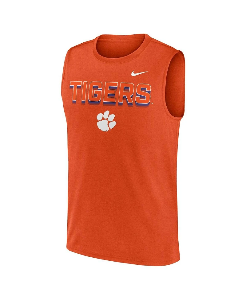 Nike Men's Orange Clemson Tigers Primetime Tricode Legend Performance Tank Top
