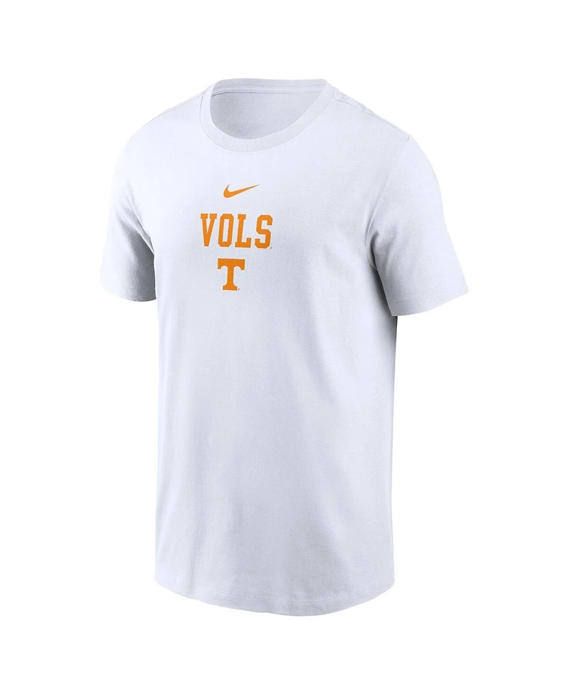 Nike Men's White Tennessee Volunteers 2-Hit Stacked T-Shirt