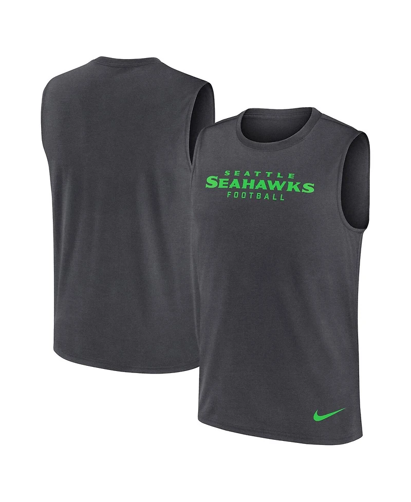 Nike Men's Charcoal Seattle Seahawks Primetime Legend Performance Muscle Tank Top
