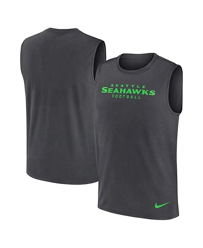 Nike Men's Charcoal Seattle Seahawks Primetime Legend Performance Muscle Tank Top