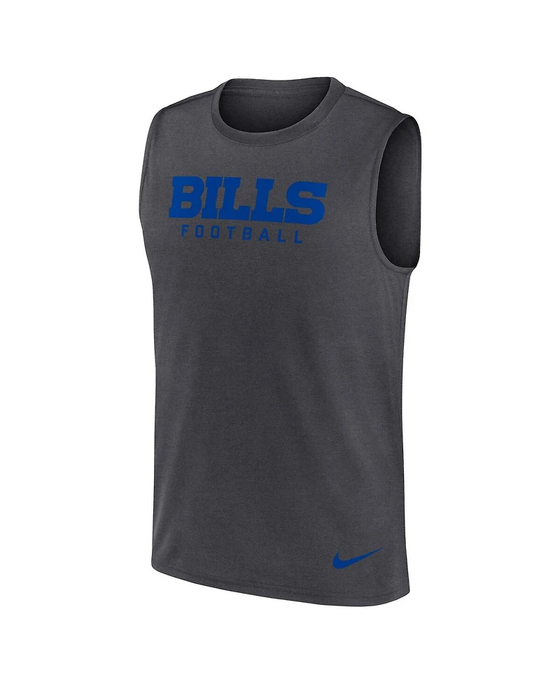 Nike Men's Charcoal Buffalo Bills Primetime Legend Performance Muscle Tank Top