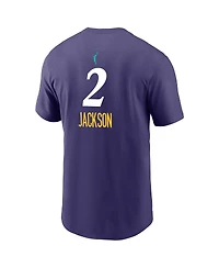 Nike Men's Rickea Jackson Purple Los Angeles Sparks Explorer Edition Name Number T-Shirt