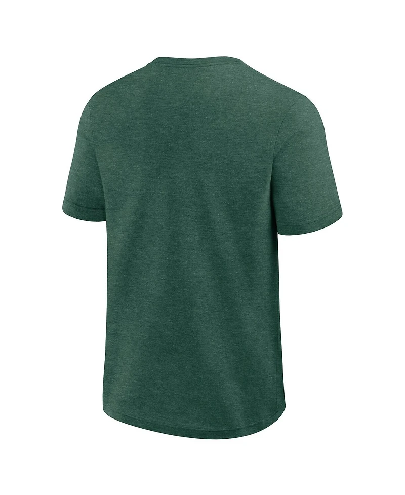 Fanatics Men's Heather Green Athletics Top Notch T-Shirt