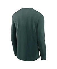 Nike Men's Green Michigan State Spartans 2025 Sideline Performance Long Sleeve T-Shirt