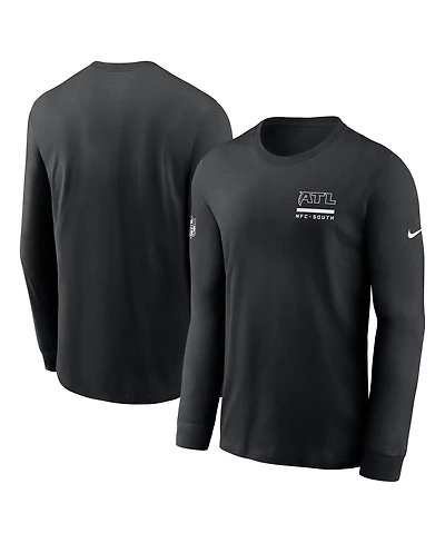 Nike Men's Black Atlanta Falcons Sideline Performance Long Sleeve T-Shirt