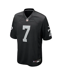 Nike Men's Geno Smith Black Las Vegas Raiders Game Player Jersey