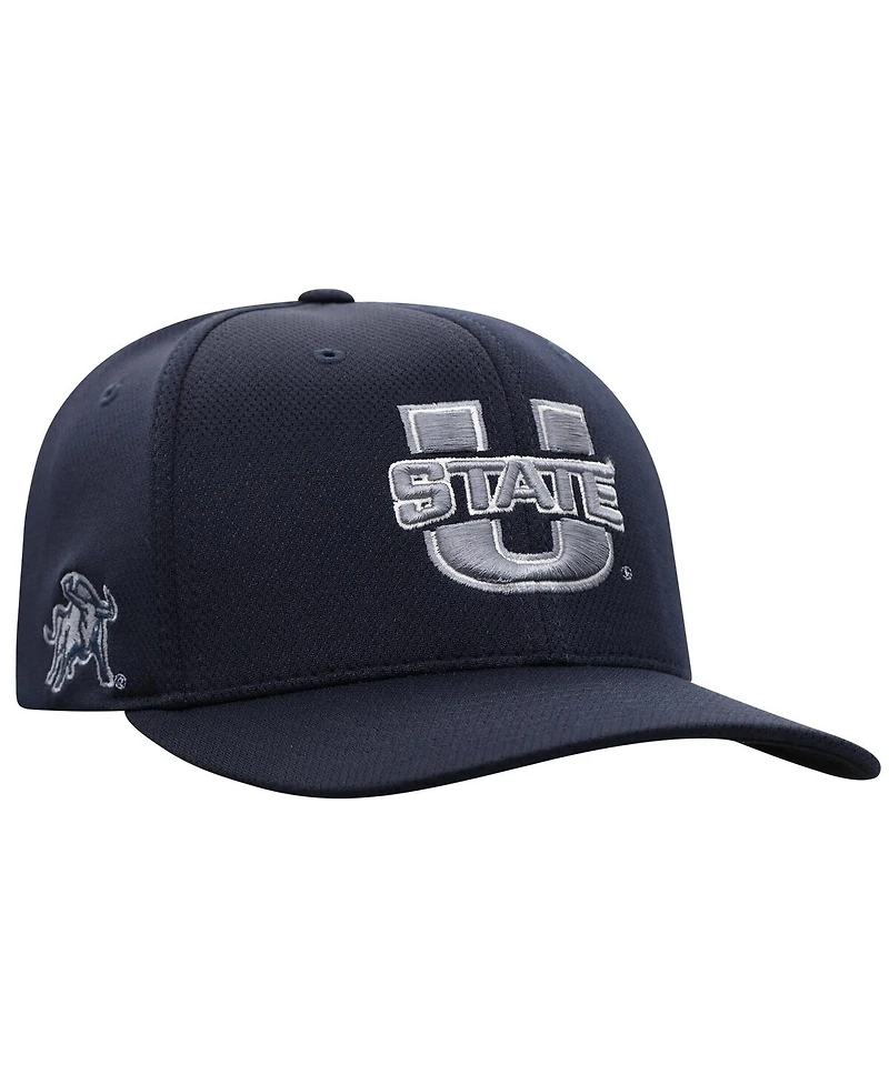 Top of the World Men's True Navy Utah State Aggies Reflex Flex Hat