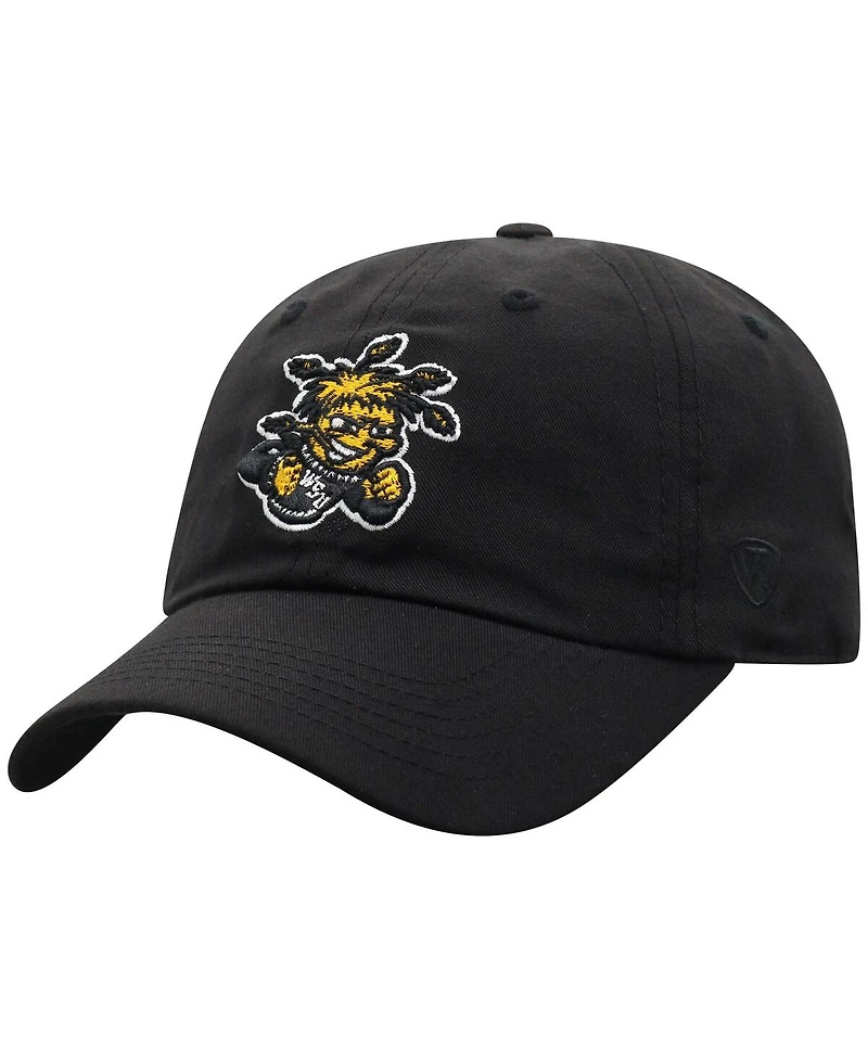 Top of the World Men's Black Wichita State Shockers Staple Adjustable Hat