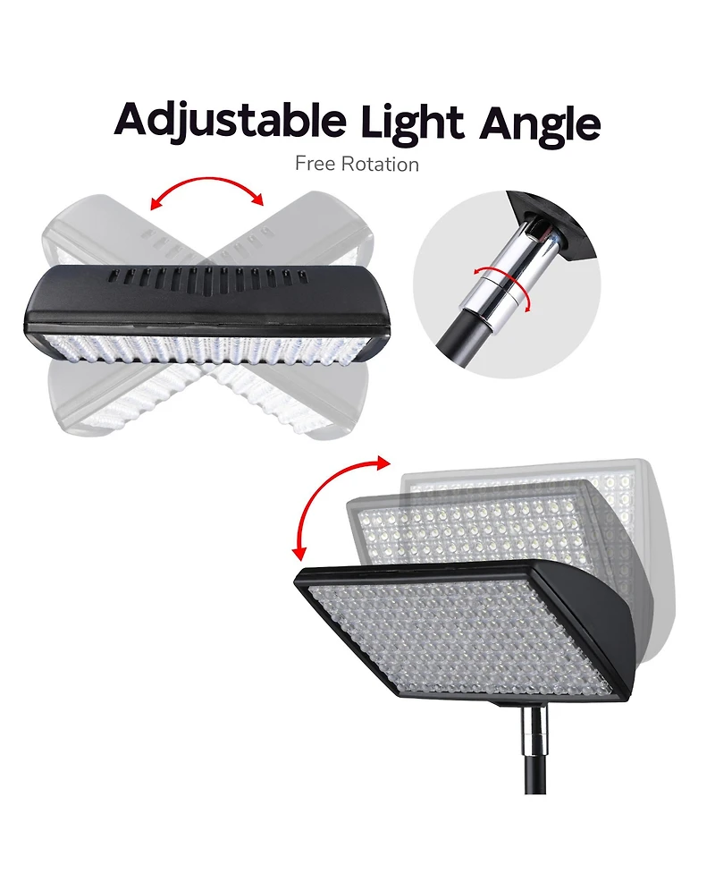 12W Led Trade Show Light 6500K Popup Booth Exhibit Back Drop Lighting 4 Pack
