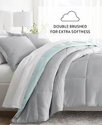 ienjoy Home All Season Lightweight Down Alternative Reversible 3-Pc. Comforter Set, King/California King