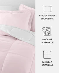 ienjoy Home All Season Lightweight Down Alternative Reversible -Pc. Comforter Set