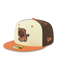 New Era Men's Brown El Paso Chihuahuas Theme Nights 59FIFTY Fitted Hat