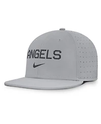 Nike Men's Gray Los Angeles Angels True Performance Fitted Hat