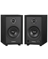 Electrohome McKinley 2.0 Stereo Powered Bookshelf Speakers with Built-in Amplifier and 4" Drivers for Turntable, Tv, Pc Wireless Music Stream