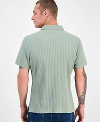 Sun + Stone Men's Rocco Textured Polo Shirt, Exclusively at Macy's