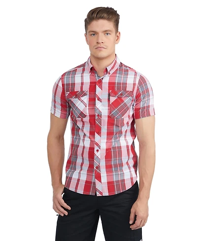 Ecko Unltd Men's Worker Short Sleeve Woven Shirt