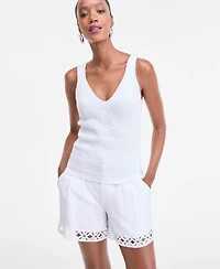 I.n.c. International Concepts Women's V-Neck Knit Tank Top, Exclusively at Macy's